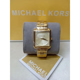 Buy Shop Michael Kors Lake Quartz White Dial Gold Steel Strap Watch For Women - MK3644 USA Online
