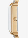 Buy Shop Michael Kors Lake Quartz White Dial Gold Steel Strap Watch For Women - MK3644 USA Online