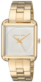 Buy Shop Michael Kors Lake Quartz White Dial Gold Steel Strap Watch For Women - MK3644 USA Online