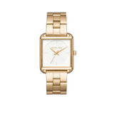 Buy Shop Michael Kors Lake Quartz White Dial Gold Steel Strap Watch For Women - MK3644 USA Online
