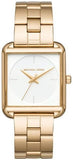Buy Shop Michael Kors Lake Quartz White Dial Gold Steel Strap Watch For Women - MK3644 USA Online
