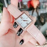 Buy Shop Michael Kors Lake Quartz White Dial Pink Leather Strap Watch For Women - MK2763 USA Online