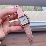 Buy Shop Michael Kors Lake Quartz White Dial Pink Leather Strap Watch For Women - MK2763 USA Online