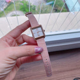 Buy Shop Michael Kors Lake Quartz White Dial Pink Leather Strap Watch For Women - MK2763 USA Online