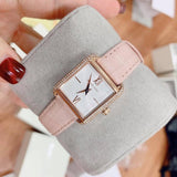 Buy Shop Michael Kors Lake Quartz White Dial Pink Leather Strap Watch For Women - MK2763 USA Online