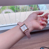 Buy Shop Michael Kors Lake Quartz White Dial Pink Leather Strap Watch For Women - MK2763 USA Online