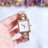 Buy Shop Michael Kors Lake Quartz White Dial Rose Gold Steel Strap Watch For Women - MK3645 USA Online