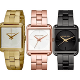 Buy Shop Michael Kors Lake Quartz White Dial Rose Gold Steel Strap Watch For Women - MK3645 USA Online