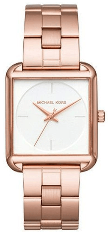 Buy Shop Michael Kors Lake Quartz White Dial Rose Gold Steel Strap Watch For Women - MK3645 USA Online