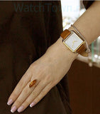 Buy Shop Michael Kors Lake White Dial Brown Leather Strap Watch For Women - MK2584 USA Online