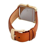 Buy Shop Michael Kors Lake White Dial Brown Leather Strap Watch For Women - MK2584 USA Online