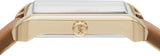 Buy Shop Michael Kors Lake White Dial Brown Leather Strap Watch For Women - MK2584 USA Online
