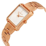 Buy Shop Michael Kors Lake Quartz White Dial Rose Gold Steel Strap Watch For Women - MK3645 USA Online