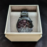 Buy Shop Michael Kors Langford Chronograph Black Dial Black Steel Strap Watch For Men - MK8993 USA Online