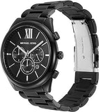 Buy Shop Michael Kors Langford Chronograph Black Dial Black Steel Strap Watch For Men - MK8993 USA Online
