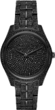 Buy Shop Michael Kors Lauryn Analog Crystals Black Dial Black Steel Strap Watch For Women - MK3980 USA Online