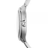 Buy Shop Michael Kors Lauryn Analog Crystals Silver Dial Silver Steel Strap Watch For Women - MK3717 USA Online