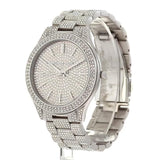 Buy Shop Michael Kors Lauryn Analog Crystals Silver Dial Silver Steel Strap Watch For Women - MK3717 USA Online