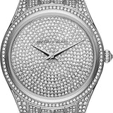 Buy Shop Michael Kors Lauryn Analog Crystals Silver Dial Silver Steel Strap Watch For Women - MK3717 USA Online