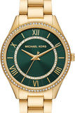 Buy Shop Michael Kors Lauryn Analog Green Dial Gold Steel Strap Watch for Women - MK4737 USA Online