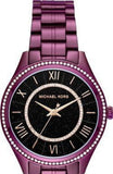 Buy Shop Michael Kors Lauryn Black Dial Purple Steel Strap Watch for Women - MK3724 USA Online