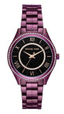 Buy Shop Michael Kors Lauryn Black Dial Purple Steel Strap Watch for Women - MK3724 USA Online