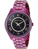 Buy Shop Michael Kors Lauryn Black Dial Purple Steel Strap Watch for Women - MK3724 USA Online