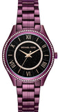 Buy Shop Michael Kors Lauryn Black Dial Purple Steel Strap Watch for Women - MK3724 USA Online
