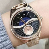 Buy Shop Michael Kors Lauryn Blue Dial Rose Gold Steel Strap Watch for Women - MK3723 USA Online