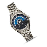 Buy Shop Michael Kors Lauryn Blue Dial Silver Steel Strap Watch for Women - MK3720 USA Online