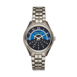 Buy Shop Michael Kors Lauryn Blue Dial Silver Steel Strap Watch for Women - MK3720 USA Online