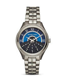 Buy Shop Michael Kors Lauryn Blue Dial Silver Steel Strap Watch for Women - MK3720 USA Online