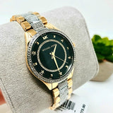 Buy Shop Michael Kors Lauryn Crystal Pave Black Dial Two Tone Steel Strap Watch For Women - MK4403 USA Online