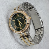 Buy Shop Michael Kors Lauryn Crystal Pave Black Dial Two Tone Steel Strap Watch For Women - MK4403 USA Online