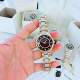 Buy Shop Michael Kors Lauryn Crystal Pave Black Dial Two Tone Steel Strap Watch For Women - MK4403 USA Online