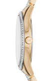 Buy Shop Michael Kors Lauryn Crystal Pave Black Dial Two Tone Steel Strap Watch For Women - MK4403 USA Online