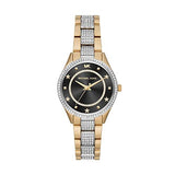 Buy Shop Michael Kors Lauryn Crystal Pave Black Dial Two Tone Steel Strap Watch For Women - MK4403 USA Online