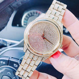 Buy Shop Michael Kors Lauryn Crystals Gold Dial Gold Steel Strap Watch For Women - MK3930 USA Online