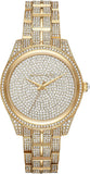 Buy Shop Michael Kors Lauryn Crystals Gold Dial Gold Steel Strap Watch For Women - MK3930 USA Online