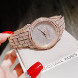 Buy Shop Michael Kors Lauryn Crystals Rose Gold Dial Rose Gold Steel Strap Watch For Women - MK3931 USA Online