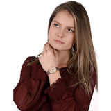 Buy Shop Michael Kors Lauryn Mother of Pearl Dial Rose Gold Dial Rose Gold Steel Strap Watch For Women - MK4491 USA Online