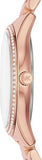 Buy Shop Michael Kors Lauryn Mother of Pearl Dial Rose Gold Dial Rose Gold Steel Strap Watch For Women - MK4491 USA Online