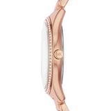 Buy Shop Michael Kors Lauryn Mother of Pearl Dial Rose Gold Dial Rose Gold Steel Strap Watch For Women - MK4491 USA Online