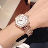Buy Shop Michael Kors Lauryn Mother of Pearl Dial Rose Gold Steel Strap Watch for Women - MK3716 USA Online