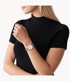 Buy Shop Michael Kors Lauryn Mother of Pearl Dial Rose Gold Steel Strap Watch for Women - MK3716 USA Online