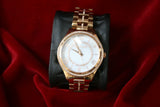 Buy Shop Michael Kors Lauryn Mother of Pearl Dial Rose Gold Steel Strap Watch for Women - MK3716 USA Online