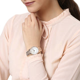 Buy Shop Michael Kors Lauryn Mother of Pearl Dial Rose Gold Steel Strap Watch for Women - MK3716 USA Online