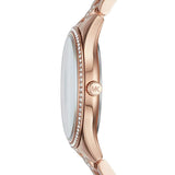 Buy Shop Michael Kors Lauryn Mother of Pearl Dial Rose Gold Steel Strap Watch for Women - MK3716 USA Online