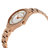 Buy Shop Michael Kors Lauryn Mother of Pearl Dial Rose Gold Steel Strap Watch for Women - MK3716 USA Online