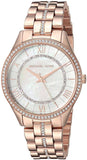 Buy Shop Michael Kors Lauryn Mother of Pearl Dial Rose Gold Steel Strap Watch for Women - MK3716 USA Online